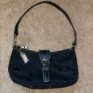 Mini black Coach purse
